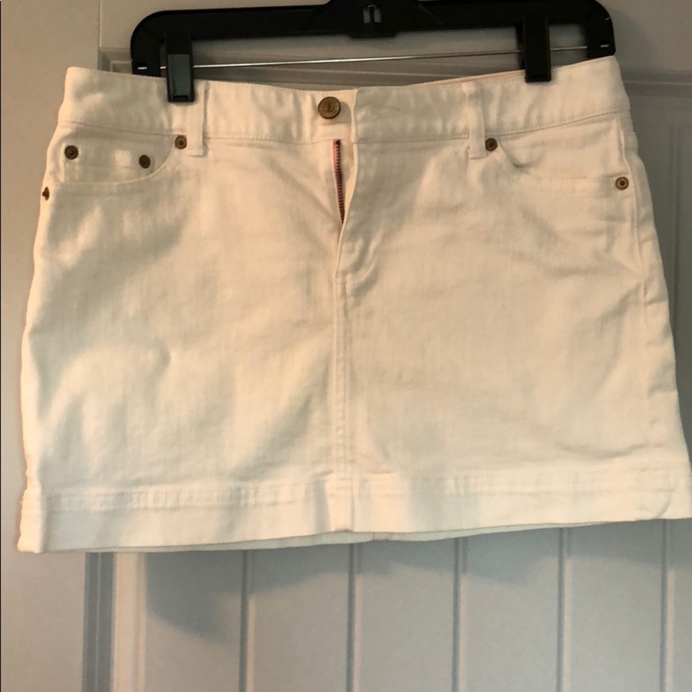 Lilly Pulitzer white denim skirt size 4